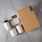 BosilunLife Pockmark Foaming Bathroom Set 4-Piece Recycled RebornClay™